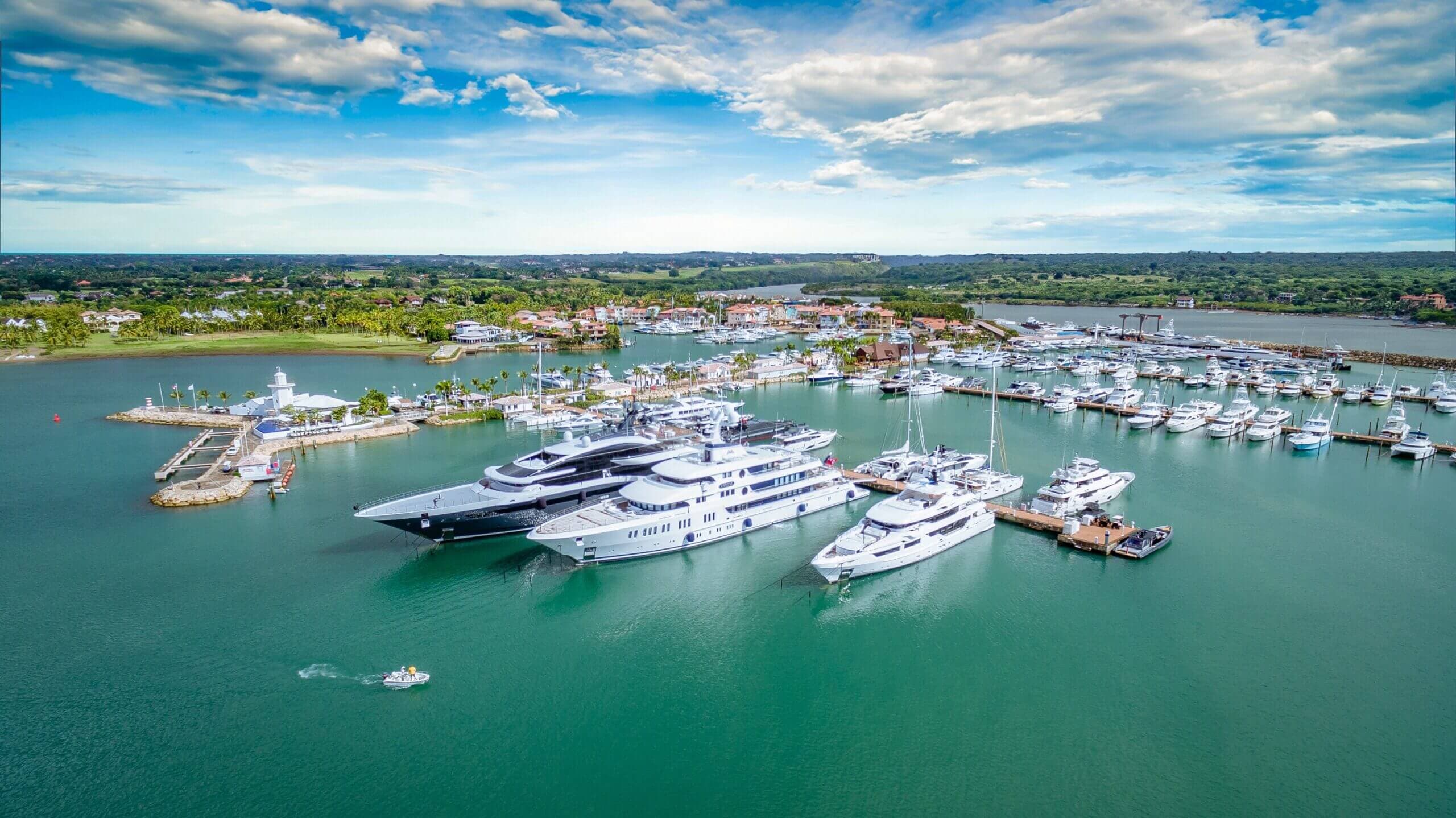 Marina Casa de Campo during a fishing tournament