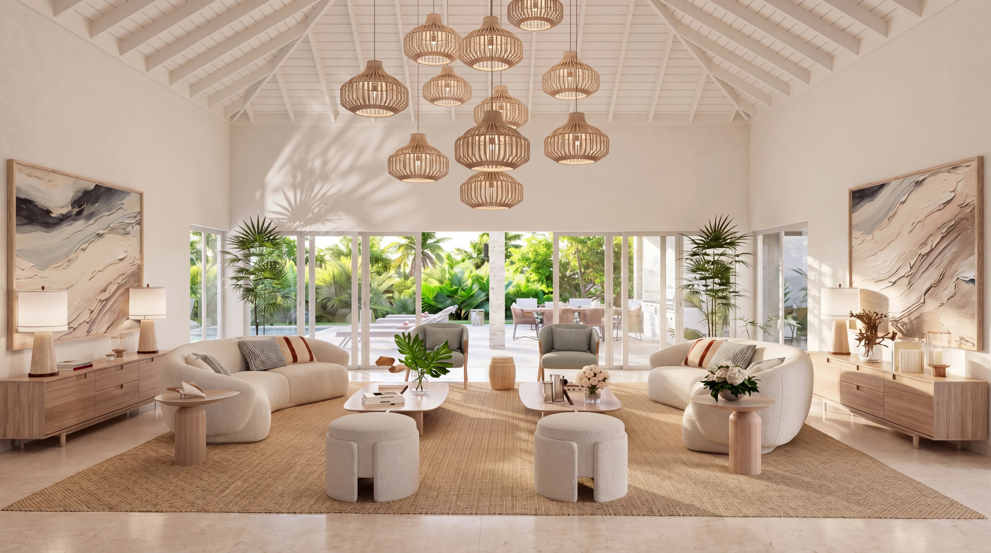 Organic villa in Las Cañas interior and exterior photography