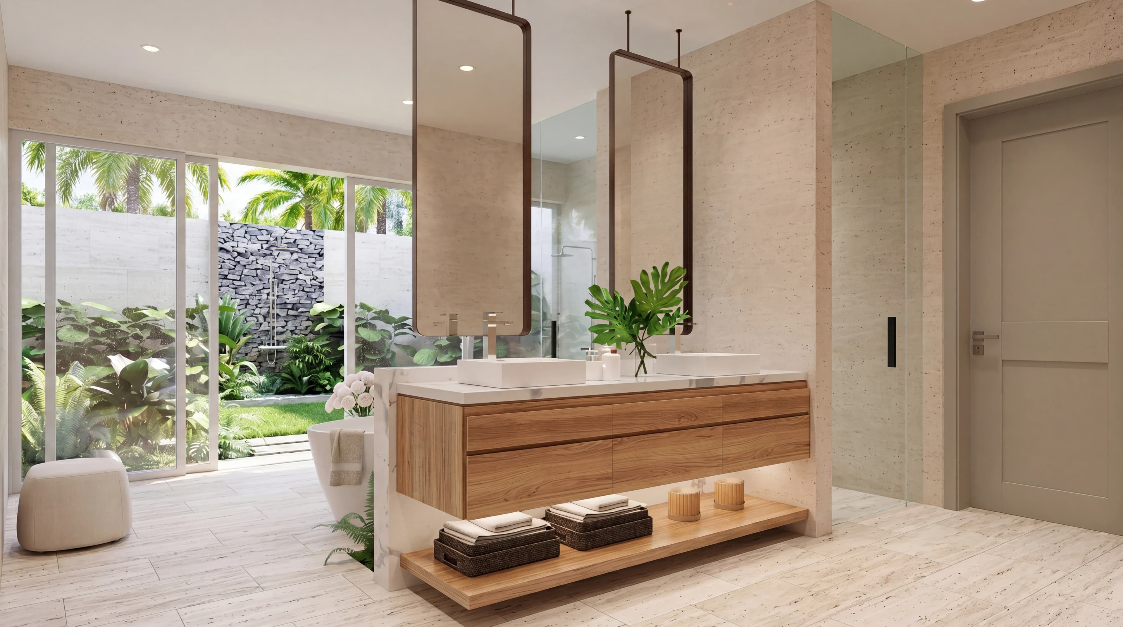 Organic villa in Las Cañas interior and exterior photography