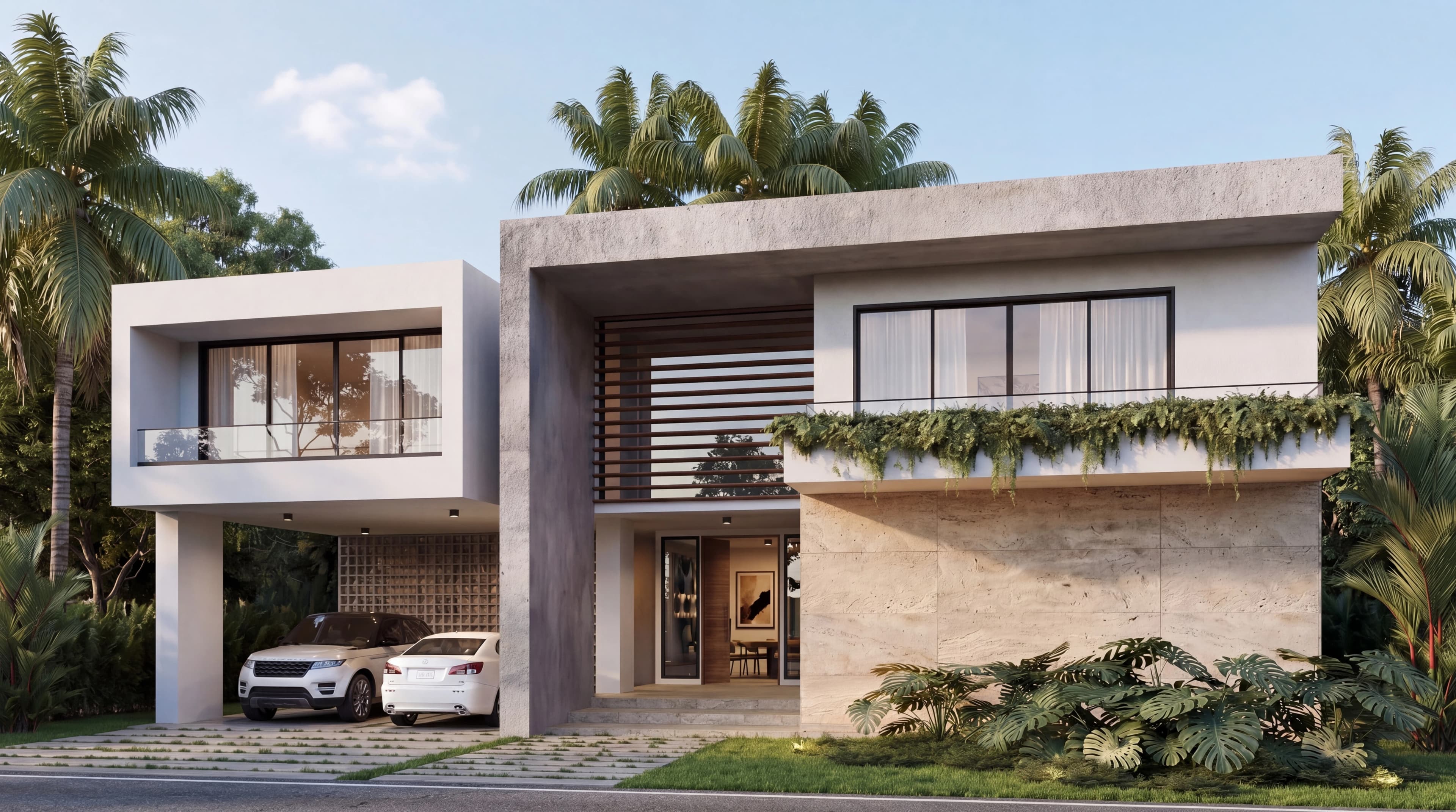 Modern villa in Caoba interior and exterior photography