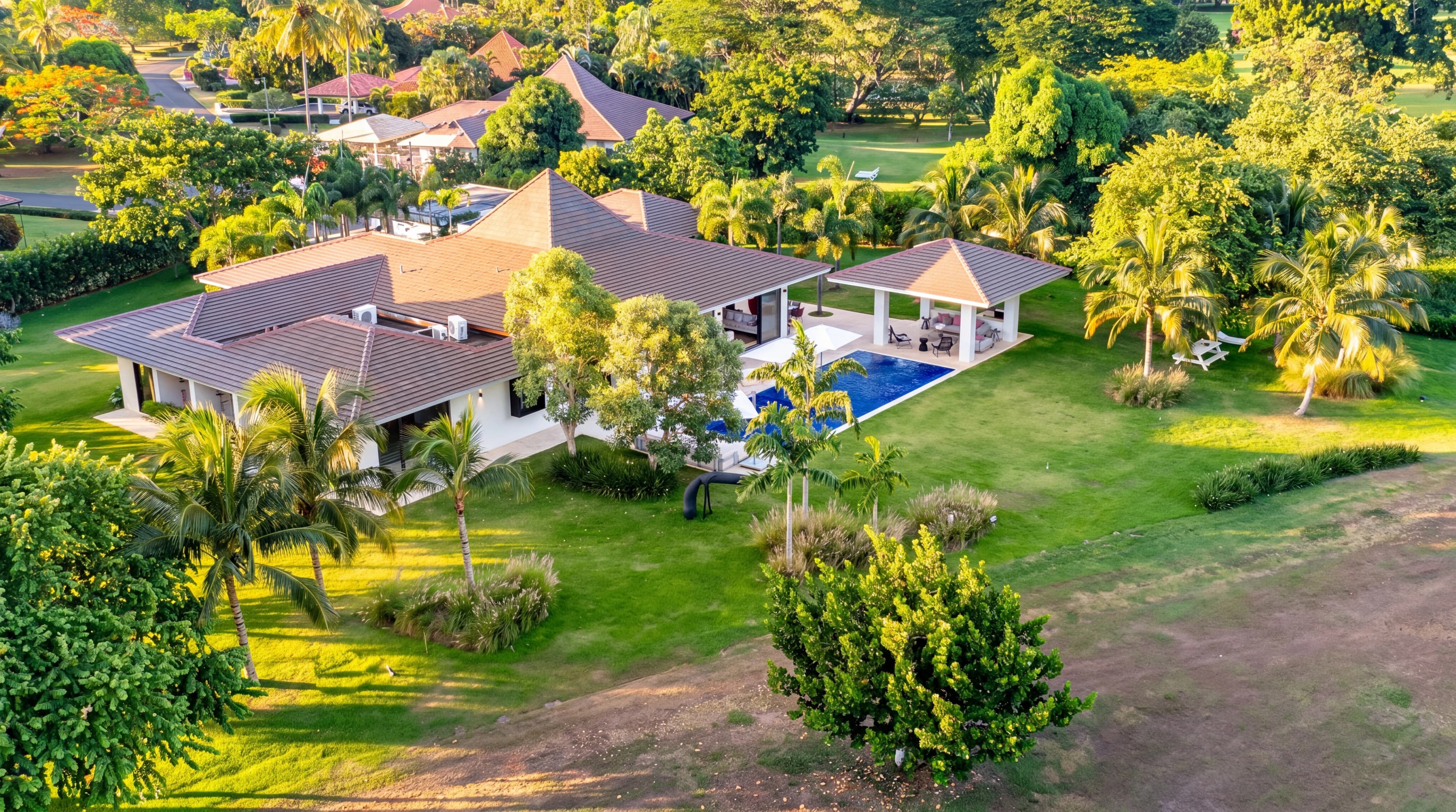Cerezas Villa in Casa de Campo - hero aerial whole property