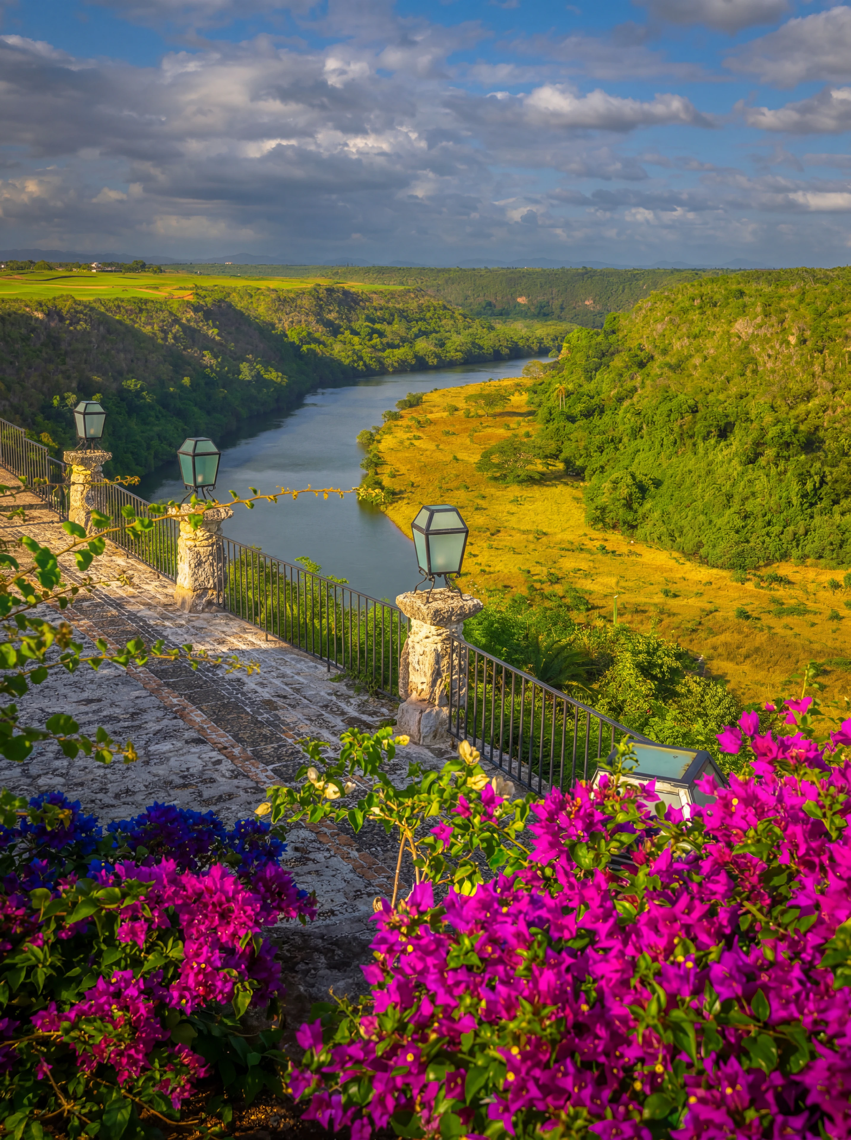 View over the Chavon River from Altos de Chavon