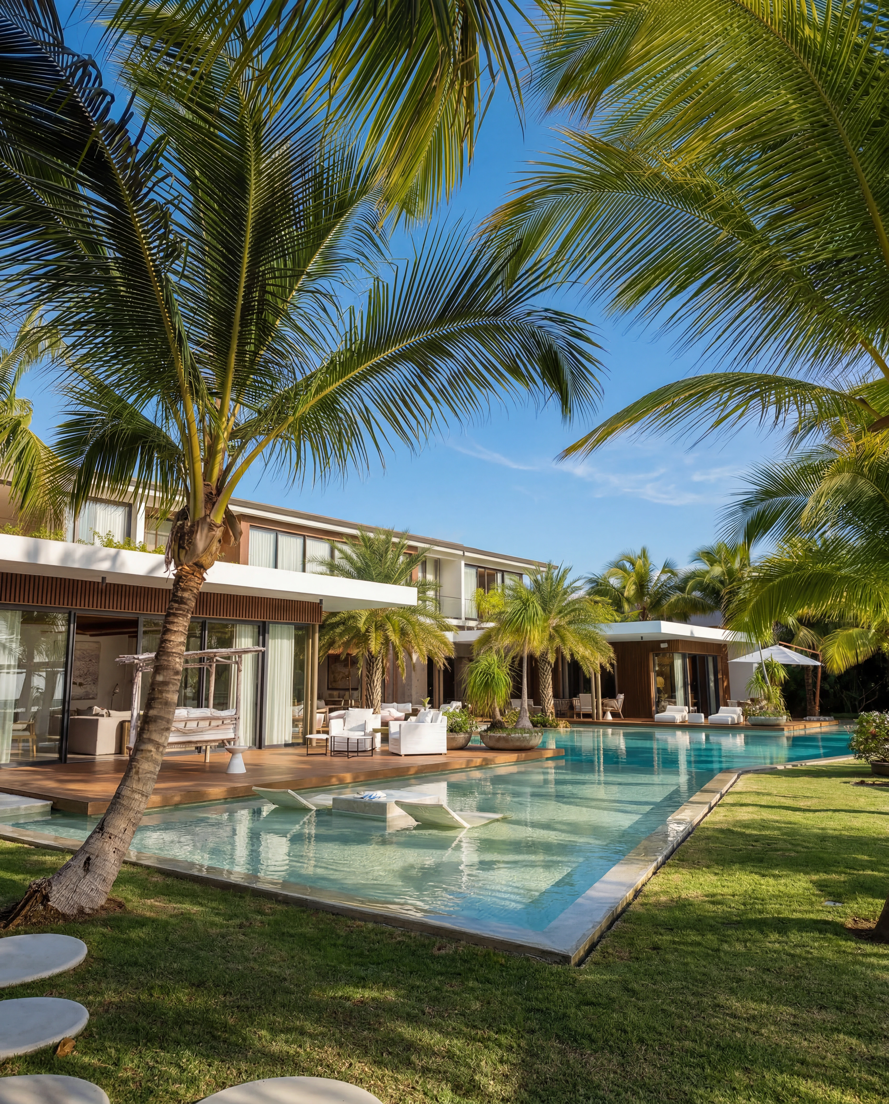 Refined indoor outdoor living space reflecting a polished Punta Cana Region residence
